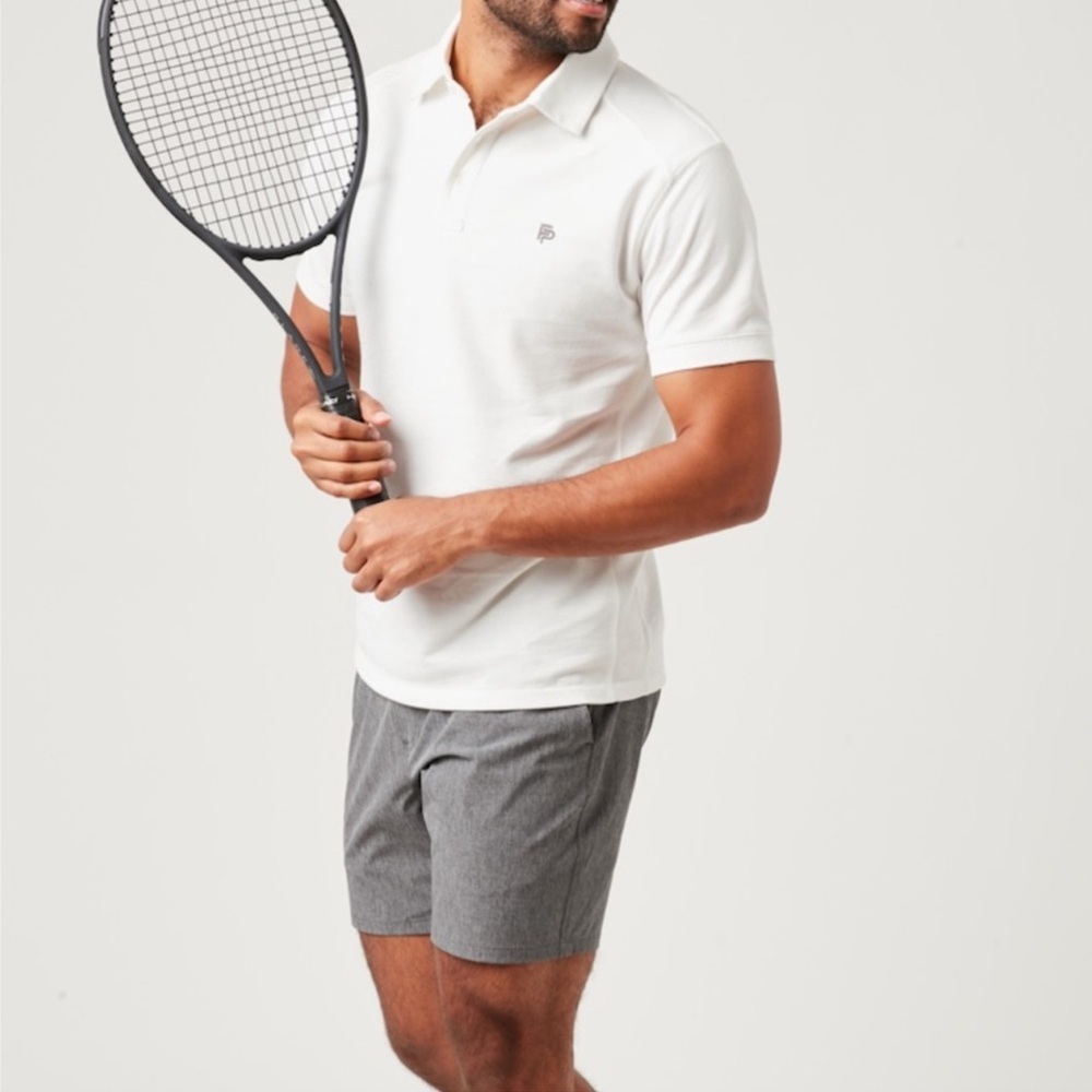 Flint Park Men's Short Sleeve Tipped Match Polo in White XL NWT